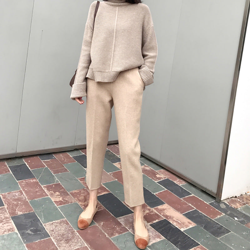CBK: LEE Casual Straight Leg Cropped Trousers