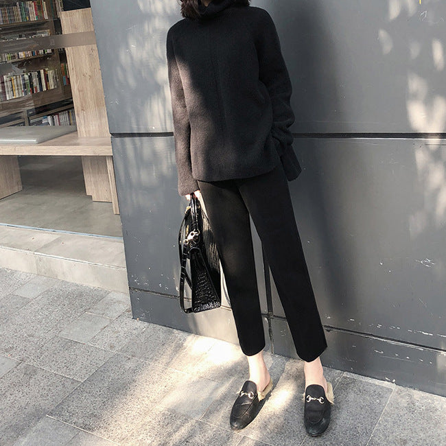 CBK: LEE Casual Straight Leg Cropped Trousers