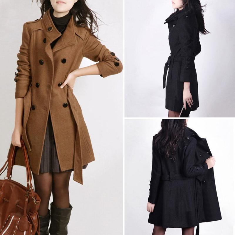 CBK: MELISSA Modern Double Breast Trench Coat