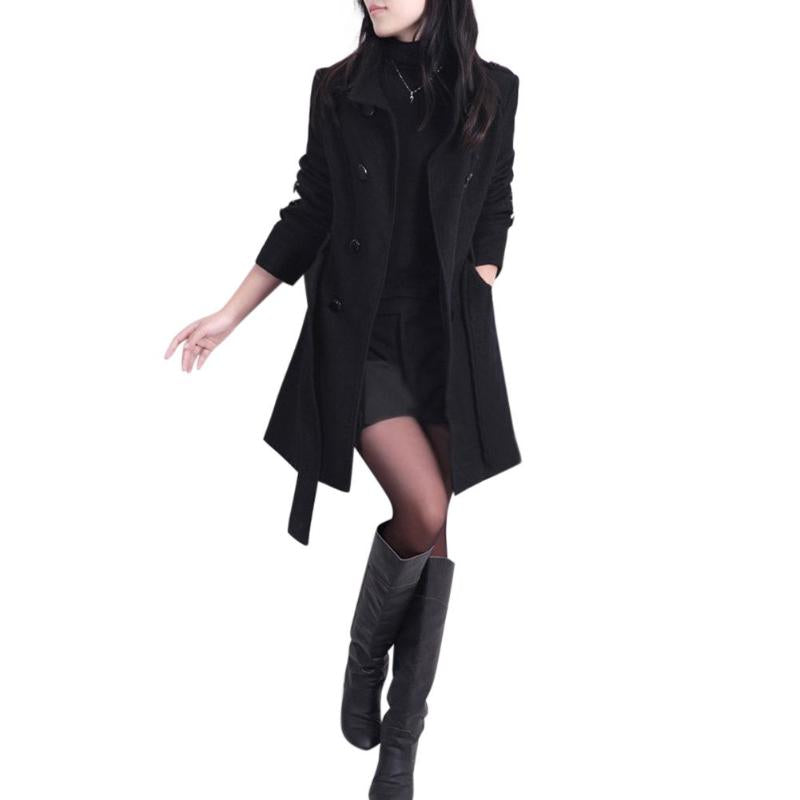 CBK: MELISSA Modern Double Breast Trench Coat