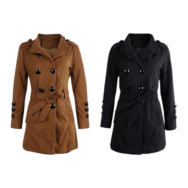CBK: MELISSA Modern Double Breast Trench Coat