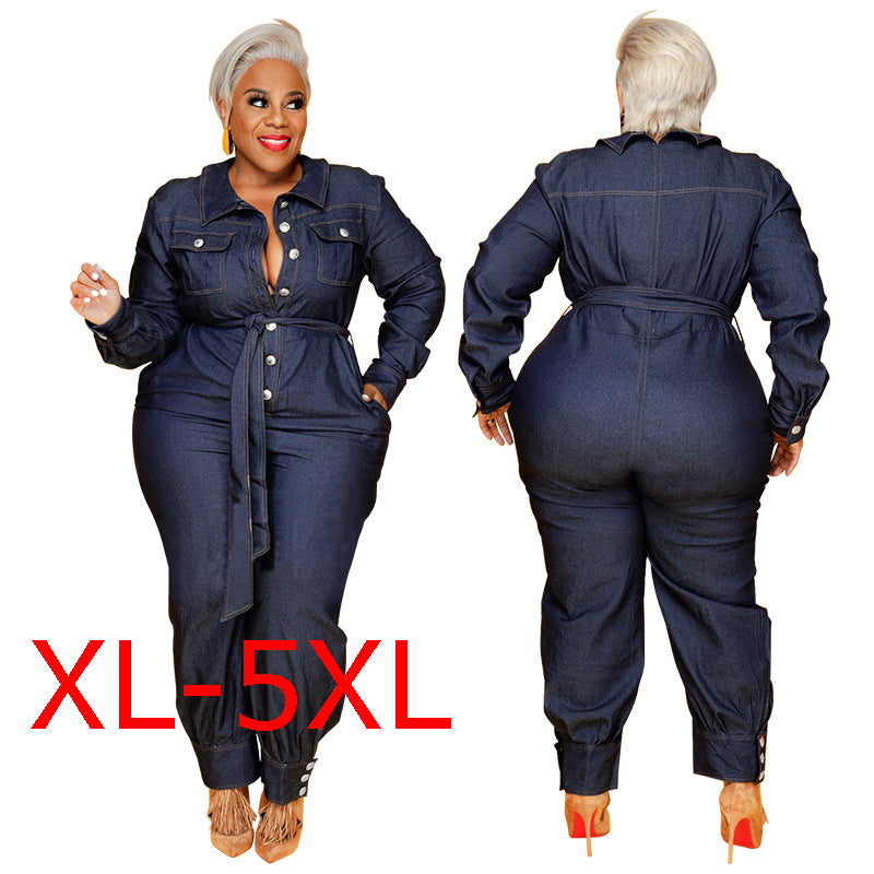 CBK: LAZADA Full Figure Denim Jumpsuit