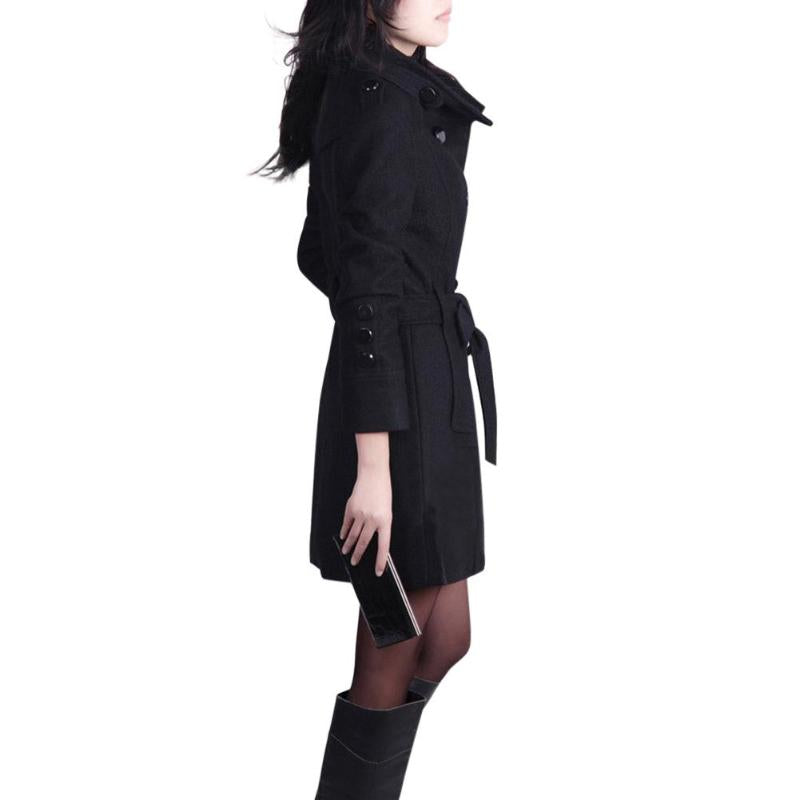 CBK: MELISSA Modern Double Breast Trench Coat