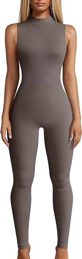 AMAZON: Ribbed Bodycon Yoga Jumpsuit