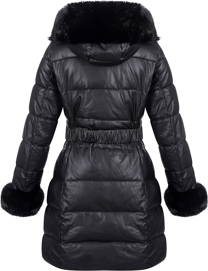 AMAZON: Fur Collar Hooded Puffer Coat (additional color)