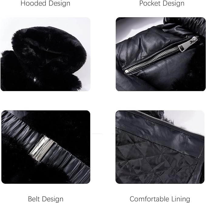 AMAZON: Fur Collar Hooded Puffer Coat (additional color)