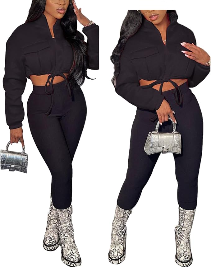 AMAZON: Casual Cropped Jacket with Drawstring