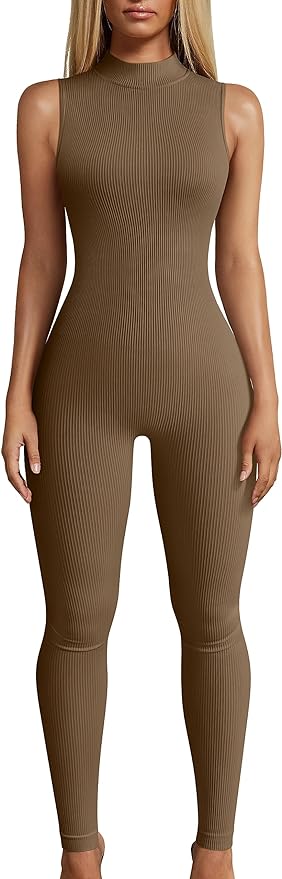 AMAZON: Ribbed Bodycon Yoga Jumpsuit