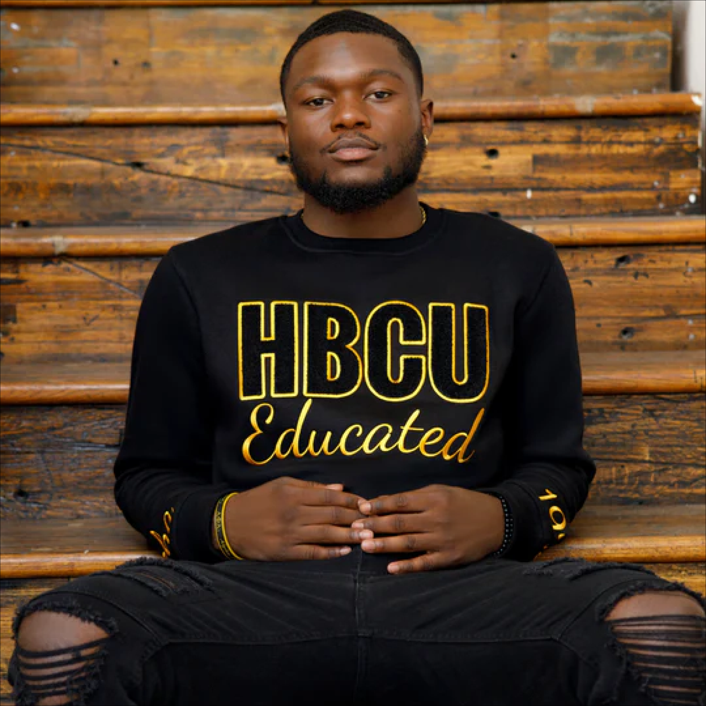 My Greek Boutique: HBCU Alpha Educated Chenille Sweatshirt