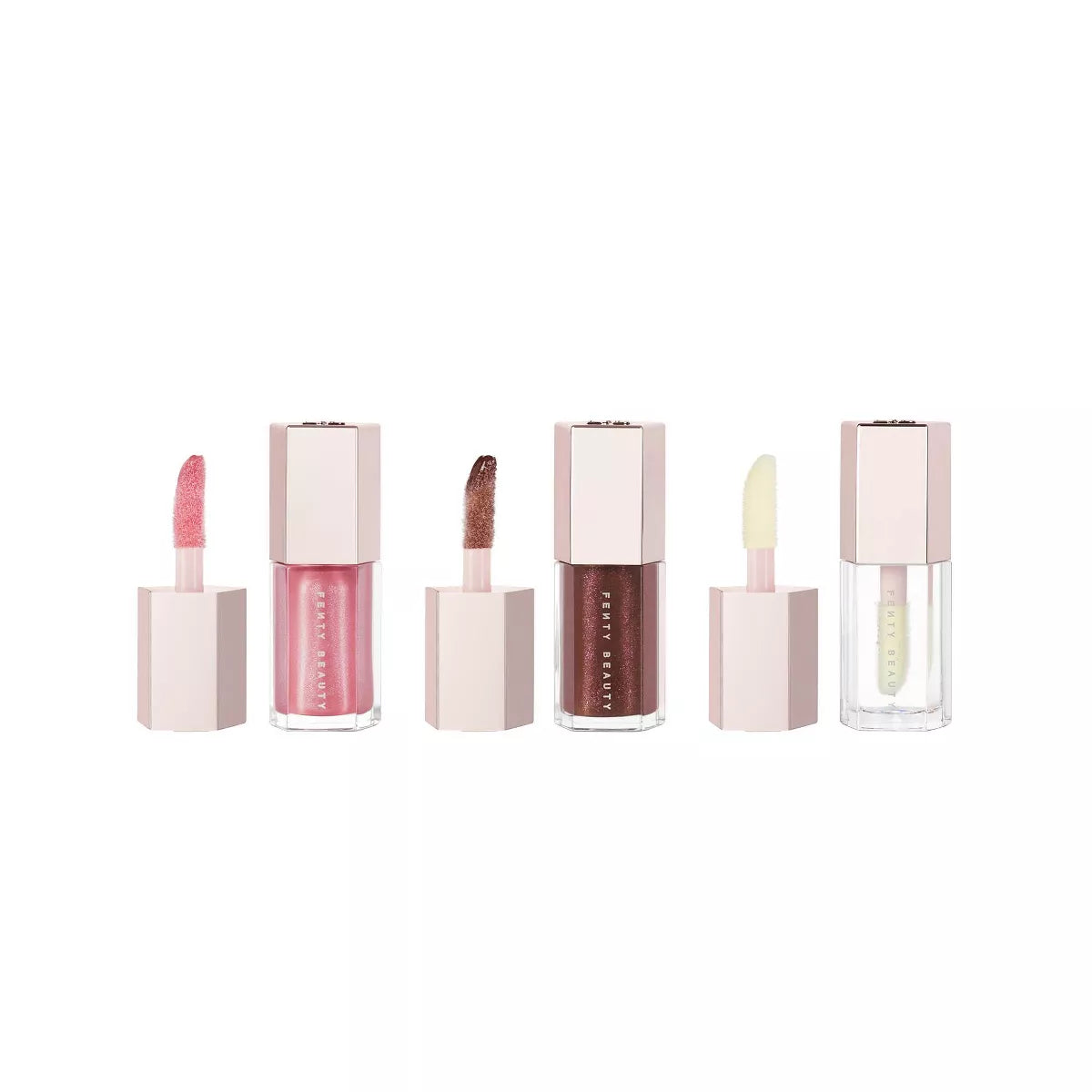 Fenty Snackz by Fenty Beauty by Rihanna Lil Gloss Bomb Trio Mini Lip Gloss Set - 2.515oz/3pc - Ulta Beauty