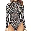 AMAZON: Women's Mock Neck Long Sleeve Bodysuit (more colors)