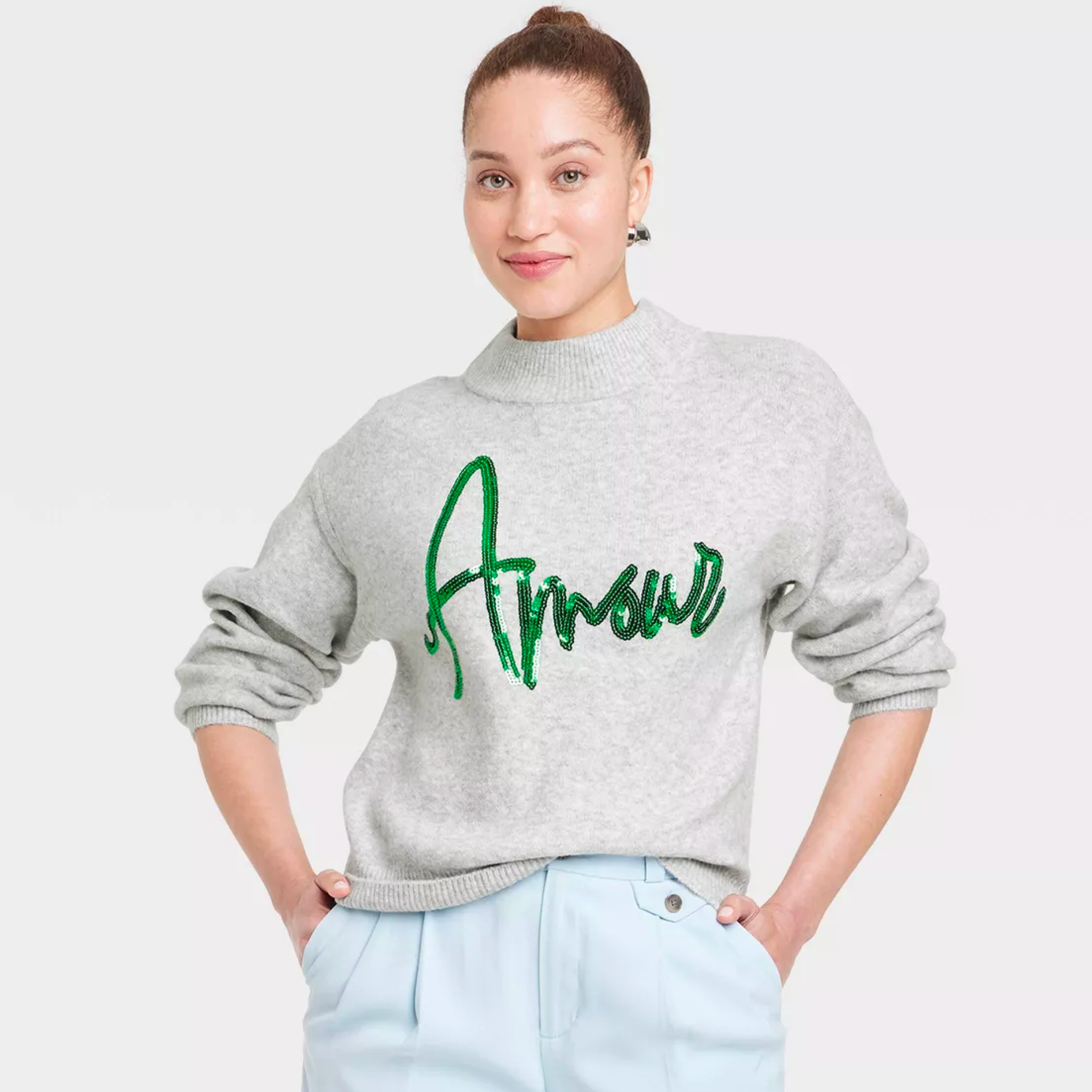 TARGET Women s Crewneck Pullover Sweater A New Day Curated by Katt