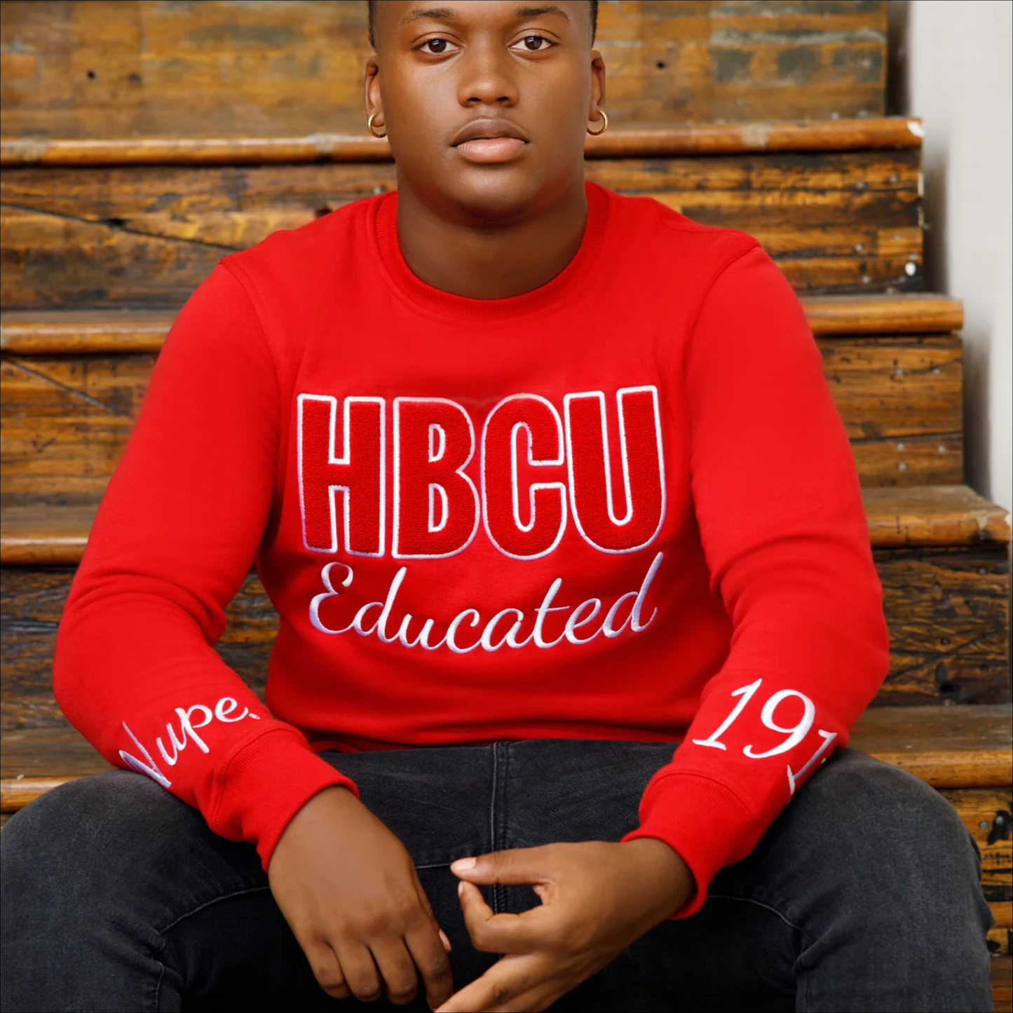 My Greek Boutique: HBCU Kappa Educated Chenille Sweatshirt