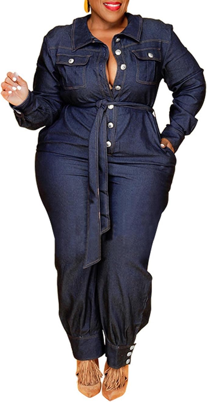 CBK: LAZADA Full Figure Denim Jumpsuit