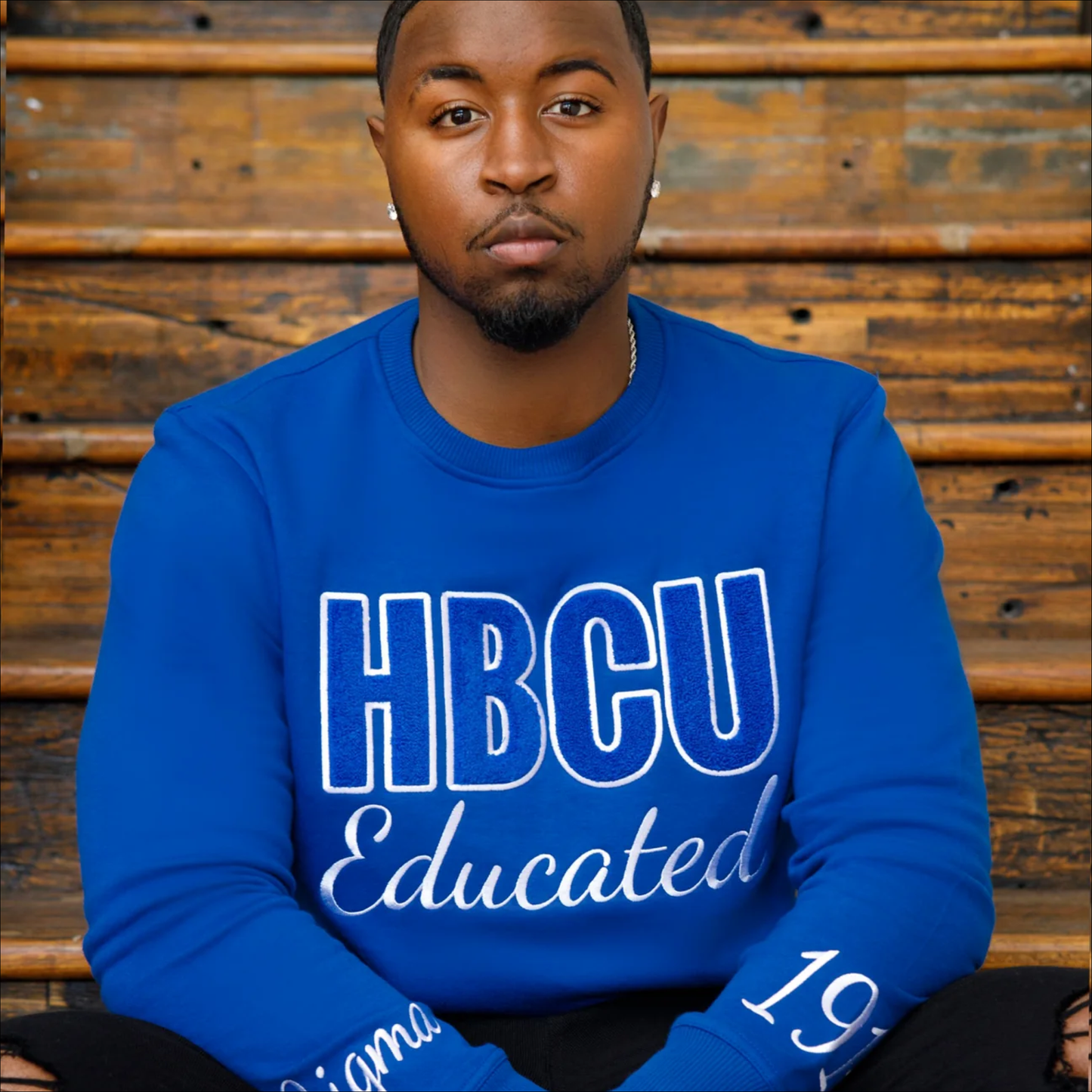 My Greek Boutique: HBCU Sigma Educated Chenille Sweatshirt