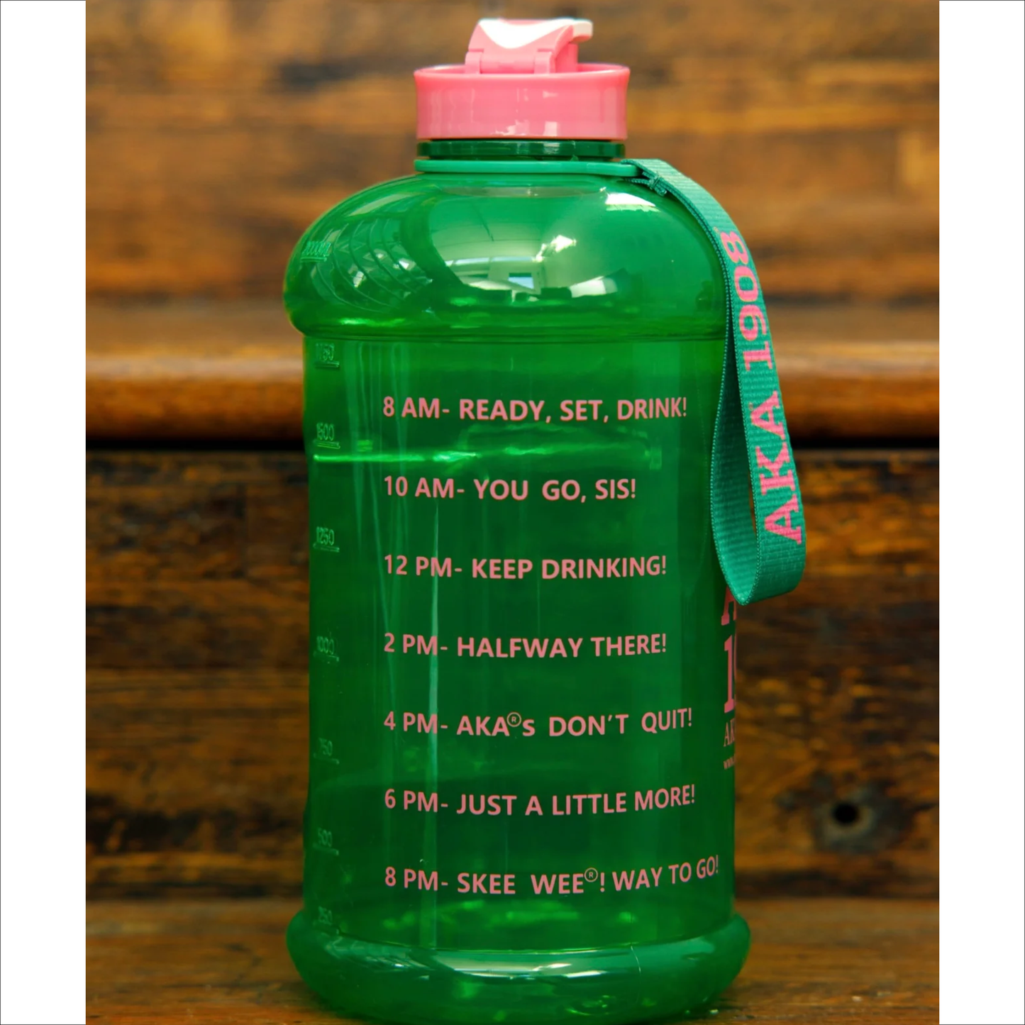 My Greek Boutique: ΑΚΑ 1908 Motivational Water Bottle