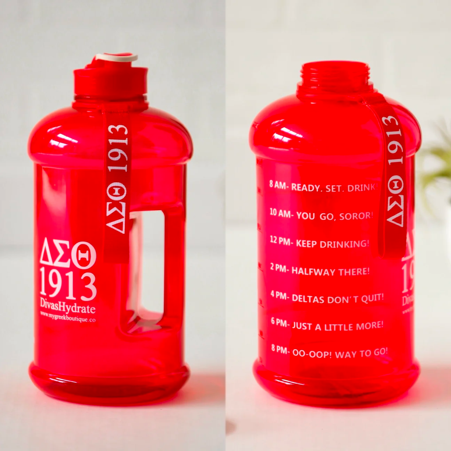 My Greek Boutique: ΔΣΘ 1913 Motivational Water Bottle
