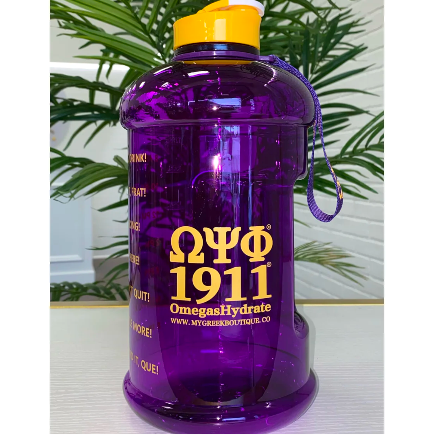 My Greek Boutique: ΩΨΦ 1911 Motivational Water Bottle