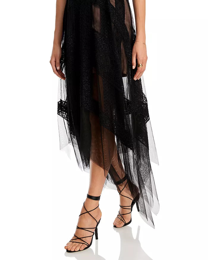 AMAZON: BCBGMAXAZRIA Women's Flowy Lace Cocktail Dress