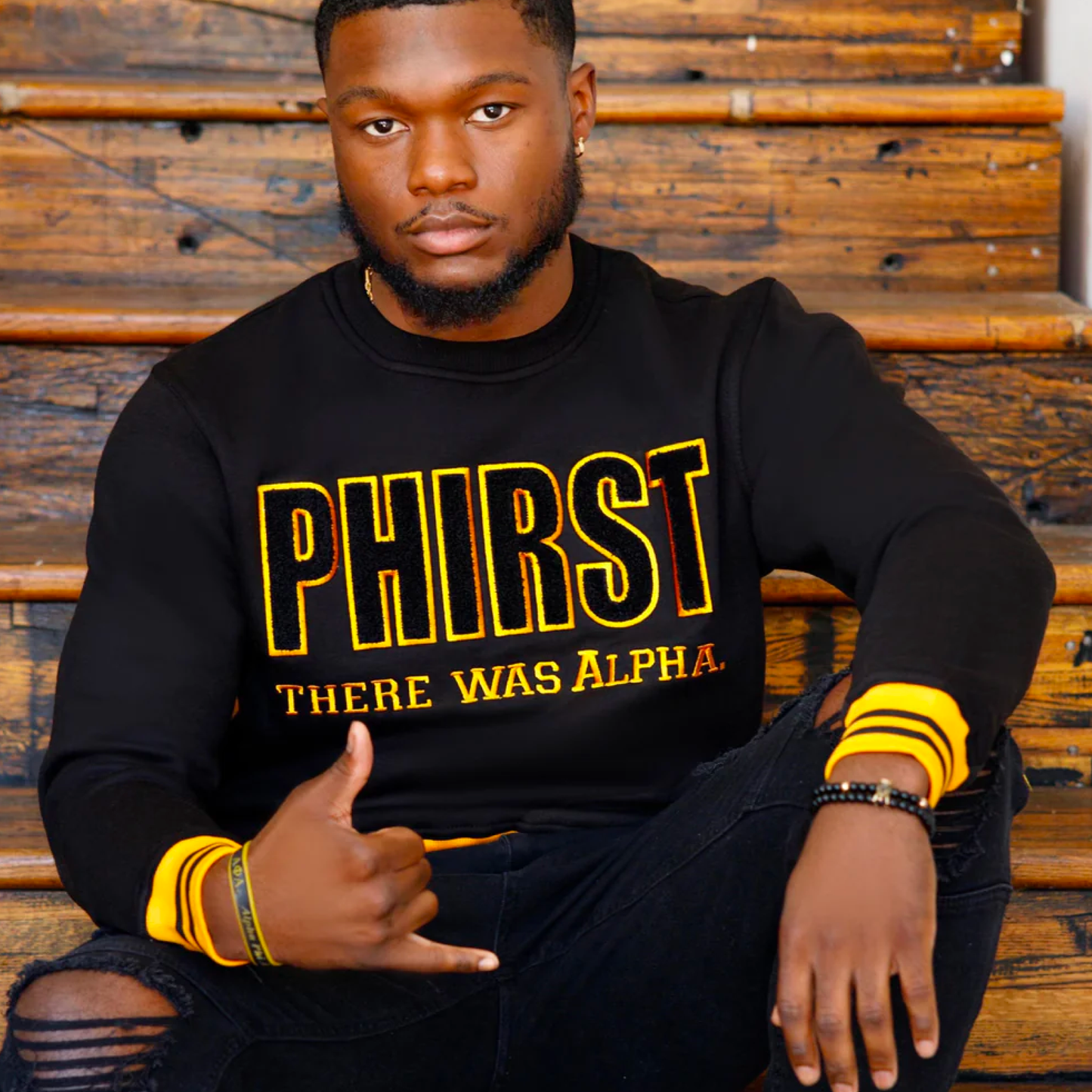 My Greek Boutique: PHIRST Alpha Chenille Sweatshirt
