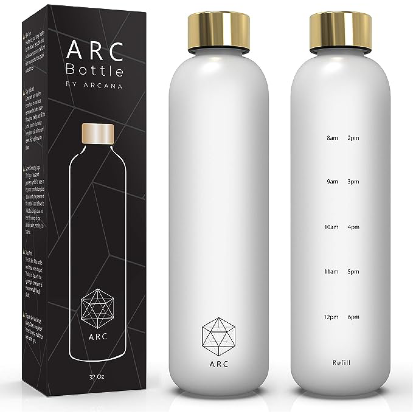 AMAZON: Arc Motivational Water Bottles With Time Marker