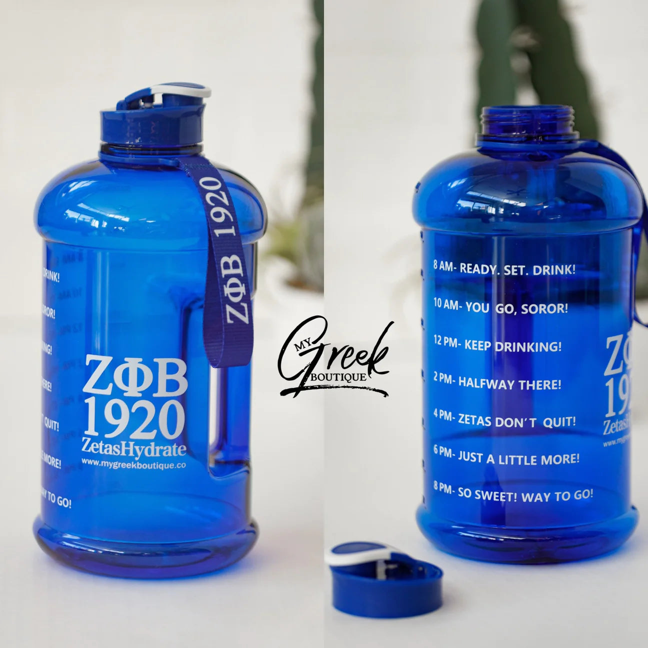 My Greek Boutique: ΖΦΒ 1920 Motivational Water Bottle