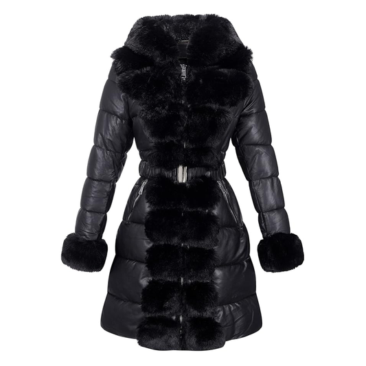 AMAZON: Fur Collar Hooded Puffer Coat (additional color)